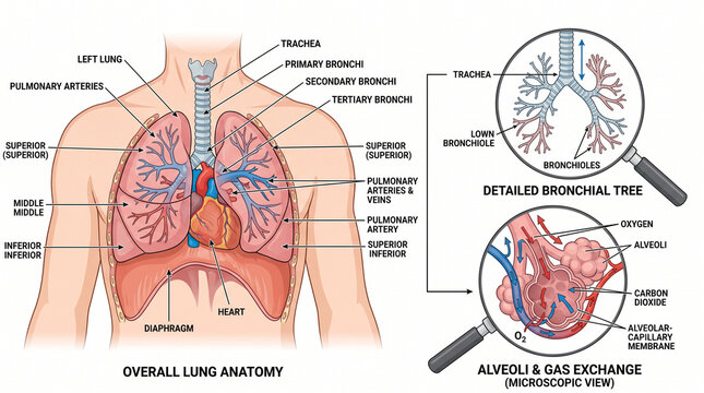 The Anatomy of the Human Lungs