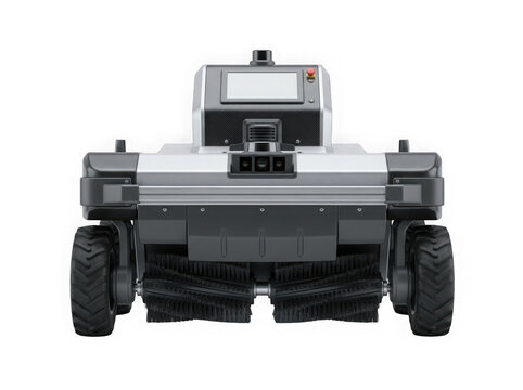 autonomous mobile robot agv automated guided vehicle platform isolated on transparent background