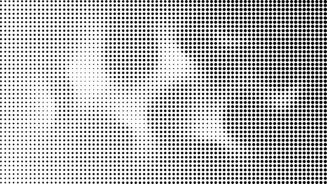 Abstract halftone dot matrix pattern with dispersed gradient fade, texture for streetwear t-shirt print, apparel merchandise, poster design