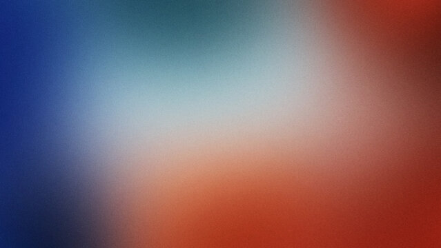 Soft grainy blue and red abstract background for digital design