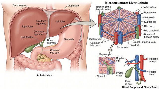 Anatomy of the Human Liver