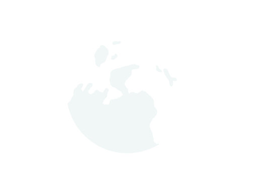 Glowing white earth globe planet icon on a black background