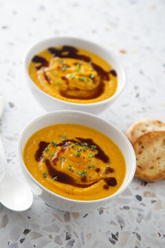 Traditional pumpkin soup