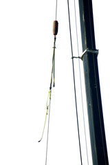 the boom of a crane with slings and shackles on the hook Isolated on transparent background  © Marshall