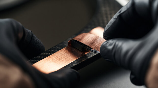 High-precision electromagnetic interference shielding installation on an FPV drone flight module using copper tape