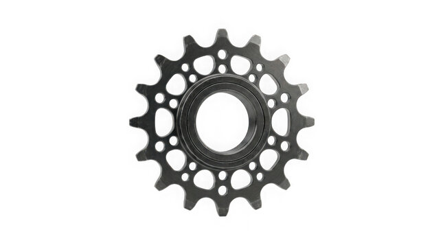 metal bicycle cassette sprocket gear cycling drivetrain component isolated on transparent background