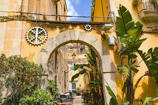 Syracuse baroque region and city in Sicily south of Italy and ortigia
