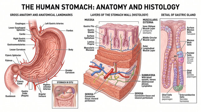 Anatomy of the Human Stomach