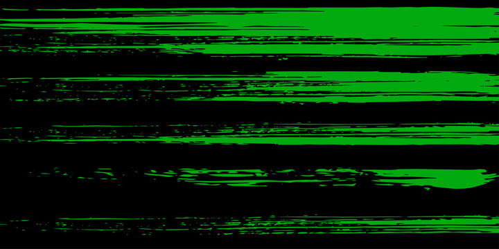 Green blue and black background vector abstract horizontal brush stroke line grunge texture