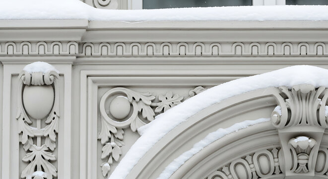 Vintage architectural decorative border pattern