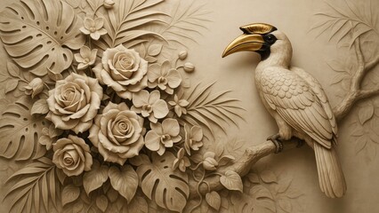 Obraz premium Golden Harmony of Nature