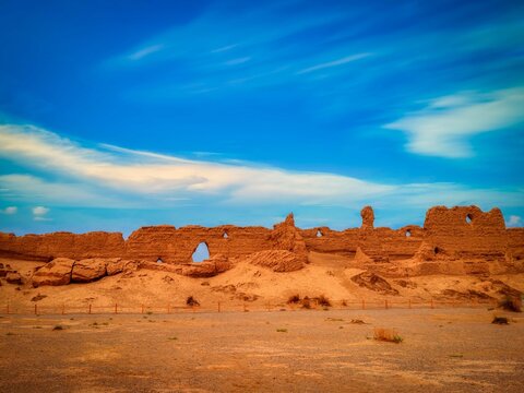 Site of Dafangpan City Hecang City Yumen Pass Dunhuang Ancient Ruins