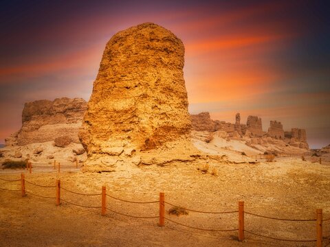 Site of Dafangpan City Hecang City Yumen Pass Dunhuang Ancient Ruins
