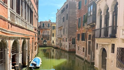 Venice Italy scenic canals, gondolas and historic architecture in the heart of Venice © Diana