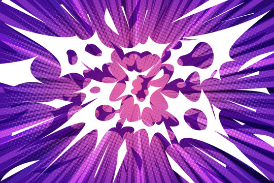 Comic Book Pop Art Banner Background.