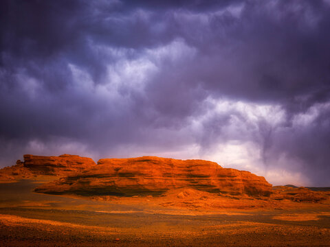 Dunhuang Yardang Devil City Gobi Yardang Landform Sunset Natural Scenery