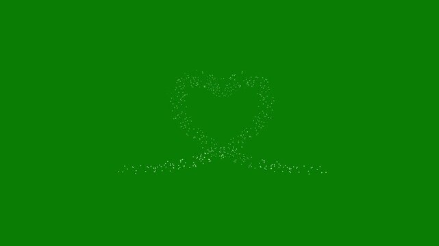 Valentine's heart sparkle animation with glittering star particles, glowing light trails, and floating hearts, dreamy romantic bokeh background for love, wedding, marriage, anniversary, and festive