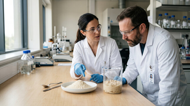 Researchers compare protein powder and cultured biomass