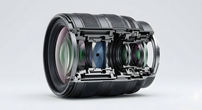Internal Optical Mechanism of Modern Camera Lens