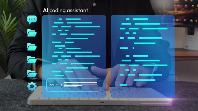 AI Coding Agent Generating Source Code and Automating Software Development Workflow