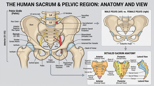 Anatomy of the Human Pelvis and Sacrum