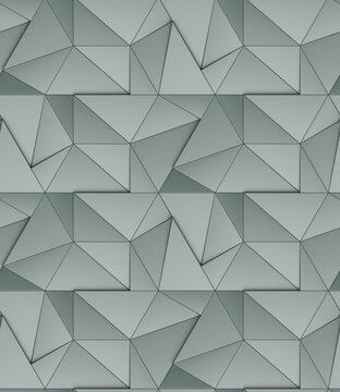 Abstract seamless folded geometric pattern.