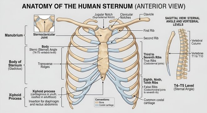 Anatomy of the Human Sternum