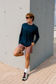 A strong, vibrant man showcasing energy and athletic power