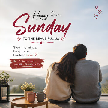 Romantic Couple Enjoying a Peaceful Sunday Morning Together