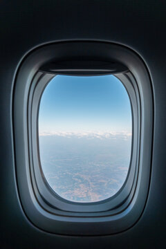 View From an Aeroplane Window During Daytime Flight