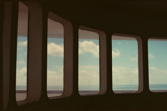 Ocean Through Ferry Windows