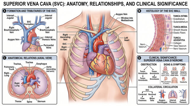 Anatomical Structure of the Superior Vena Cava