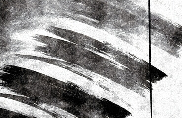 Fototapeta premium Abstract black and white brush strokes pattern with dynamic artistic lines