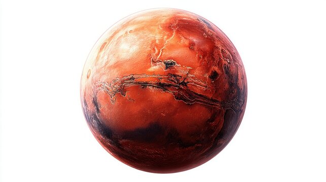 Mars planet globe showing surface details