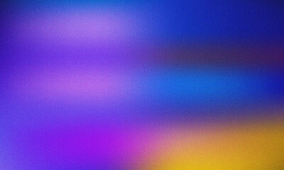 Fototapeta premium Modern digital abstract background featuring a smooth gradient transition from deep blue and purple to warm golden yellow tones