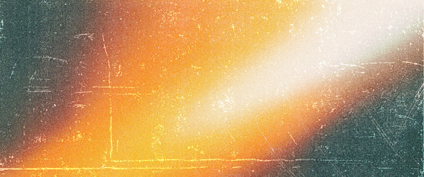 Vintage Film Grain Texture with Warm Light Leak Overlay