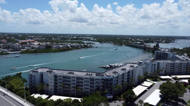 Jupiter inlet Loxahatchee River drone shot nine