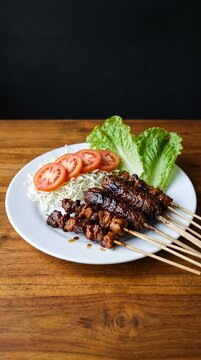 Satay meat (sate daging kambing)