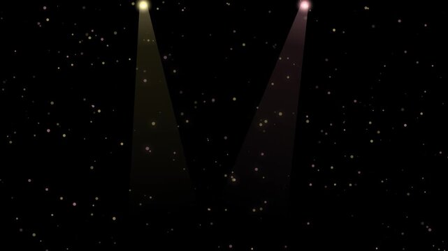 Neon pink glowing seventy four number digit animation loop on transparent background