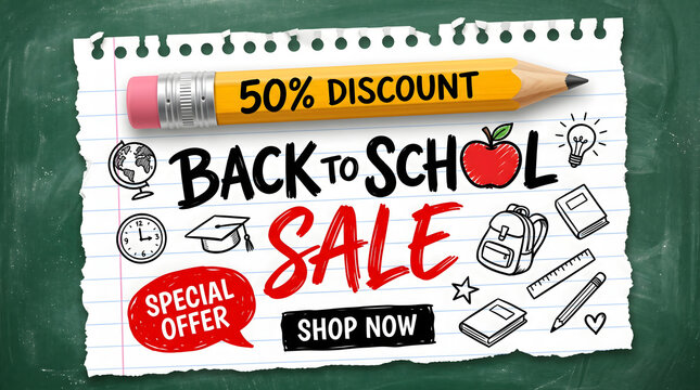 Back to School Celebration with Colorful Learning Elements
