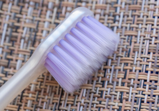 Toothbrush macro photo