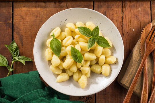 Potato Gnocchi with and bacon.