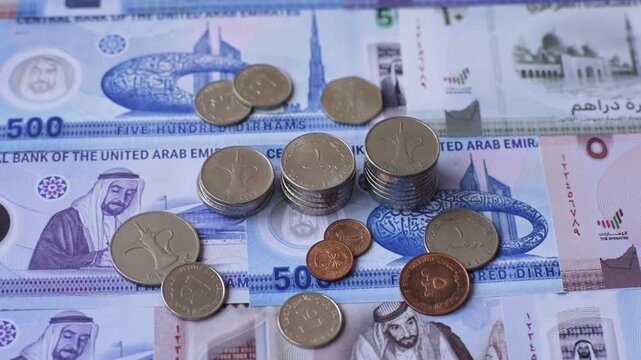 Dubai's riyal, rial, and dirham currency