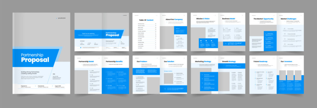 Partnership Proposal Template Design 