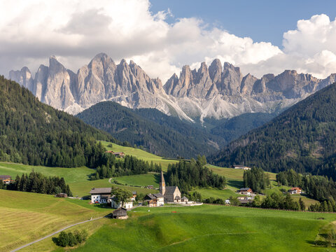 Val di Funes Italian Dolomites Mountain View Hiking Landscape