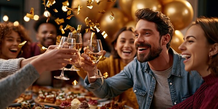 Cheers to good times friendship celebration happiness