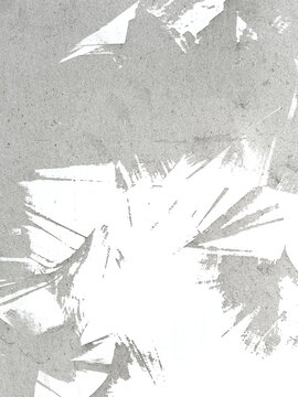 Grayscale Textured Brush Stroke Shattered Wall Background