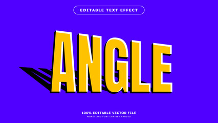 Obraz premium Editable Text effect vector design isometric text effect style with shadow