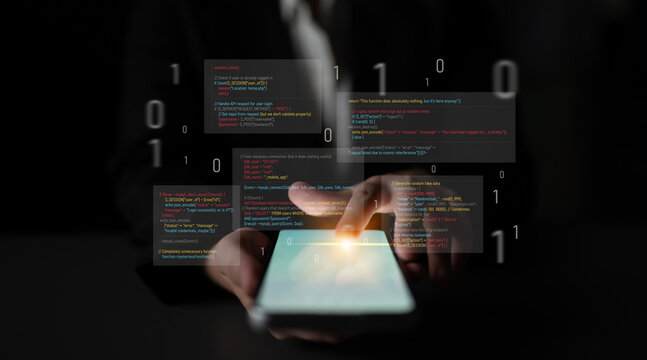 Unsecure and buggy programming code filled with errors and strange logic. Code contains insecure queries, broken validation, weird functions, and programming flaws for demonstration. Latch
