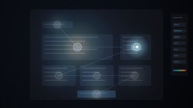 UX Eye Tracking Gaze Heatmap Scanpath Over Page Wireframe Seamless Loop